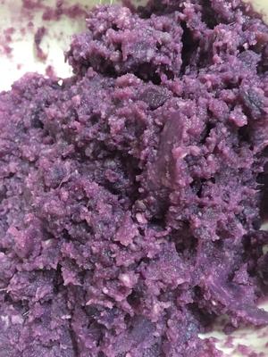 酒酿紫薯花花包～的做法 步骤2