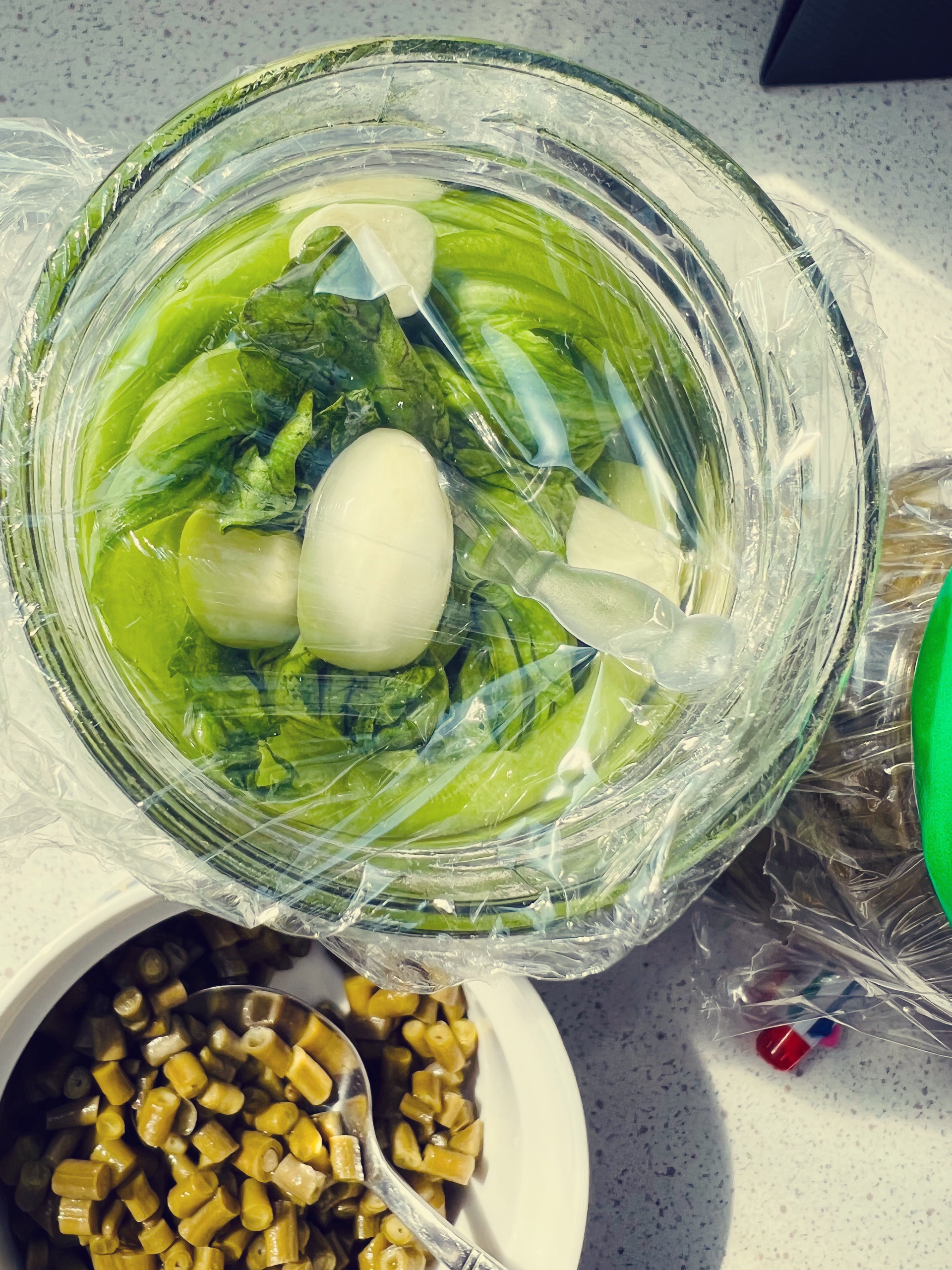 防止泡菜上浮的妙招（玻璃瓶，无泡菜坛子）的做法