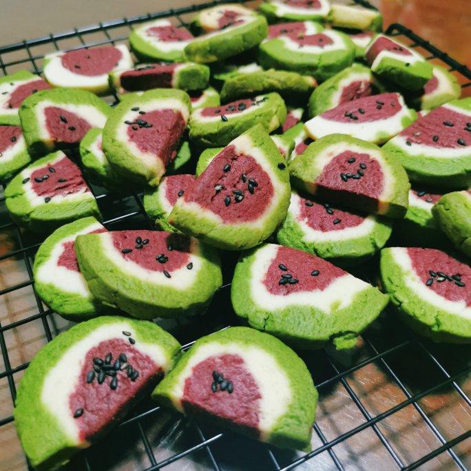 免打发❗零失败可爱西瓜🍉曲奇饼干