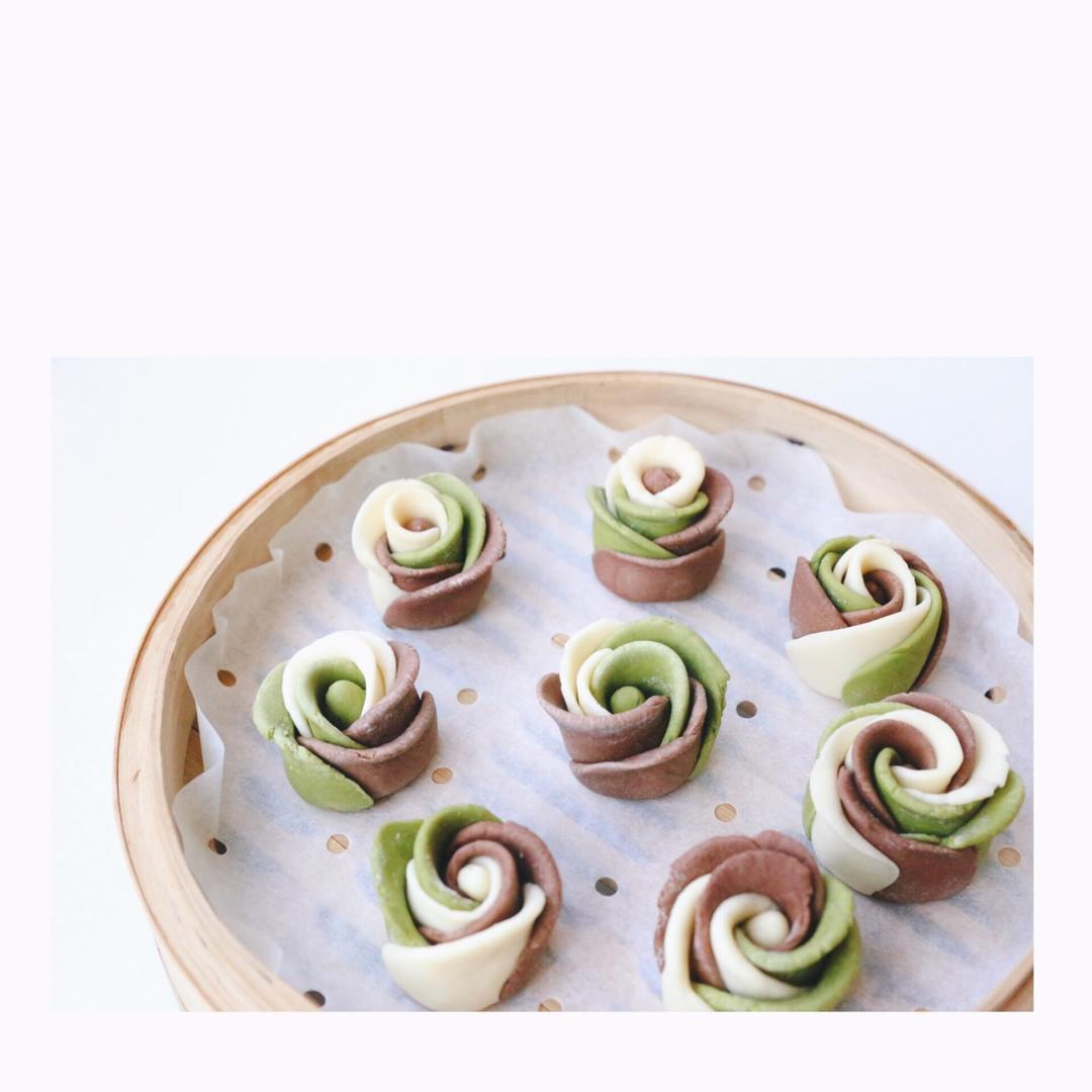 玫瑰花馒头