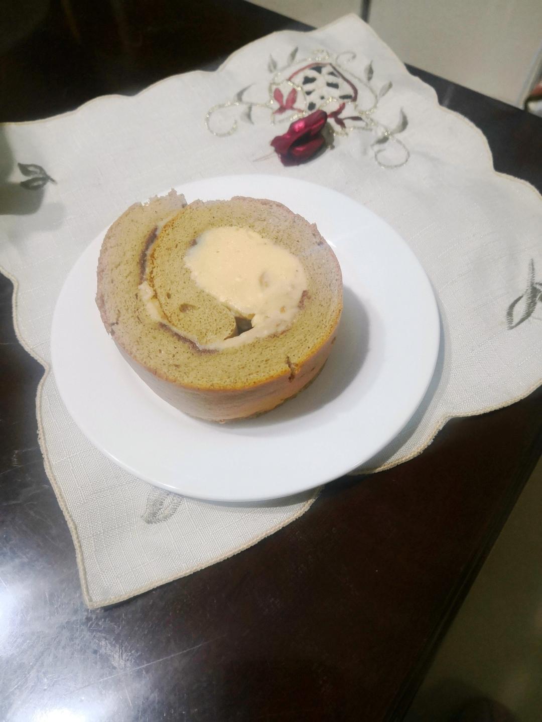 巧克力花生奶酪蛋糕卷