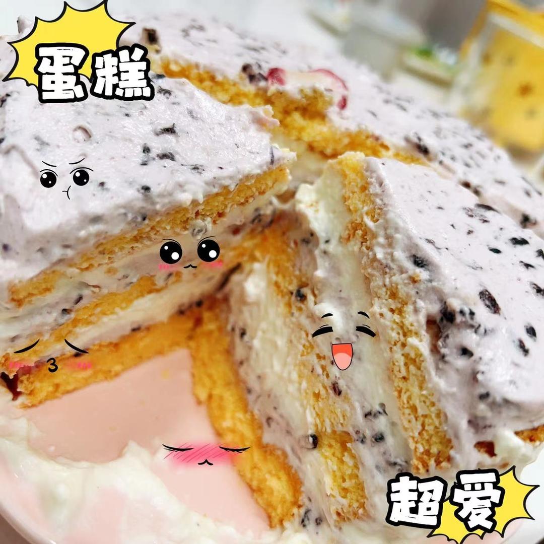 椰奶紫米乳酪裸蛋糕🍰多重口感💗奶香浓郁