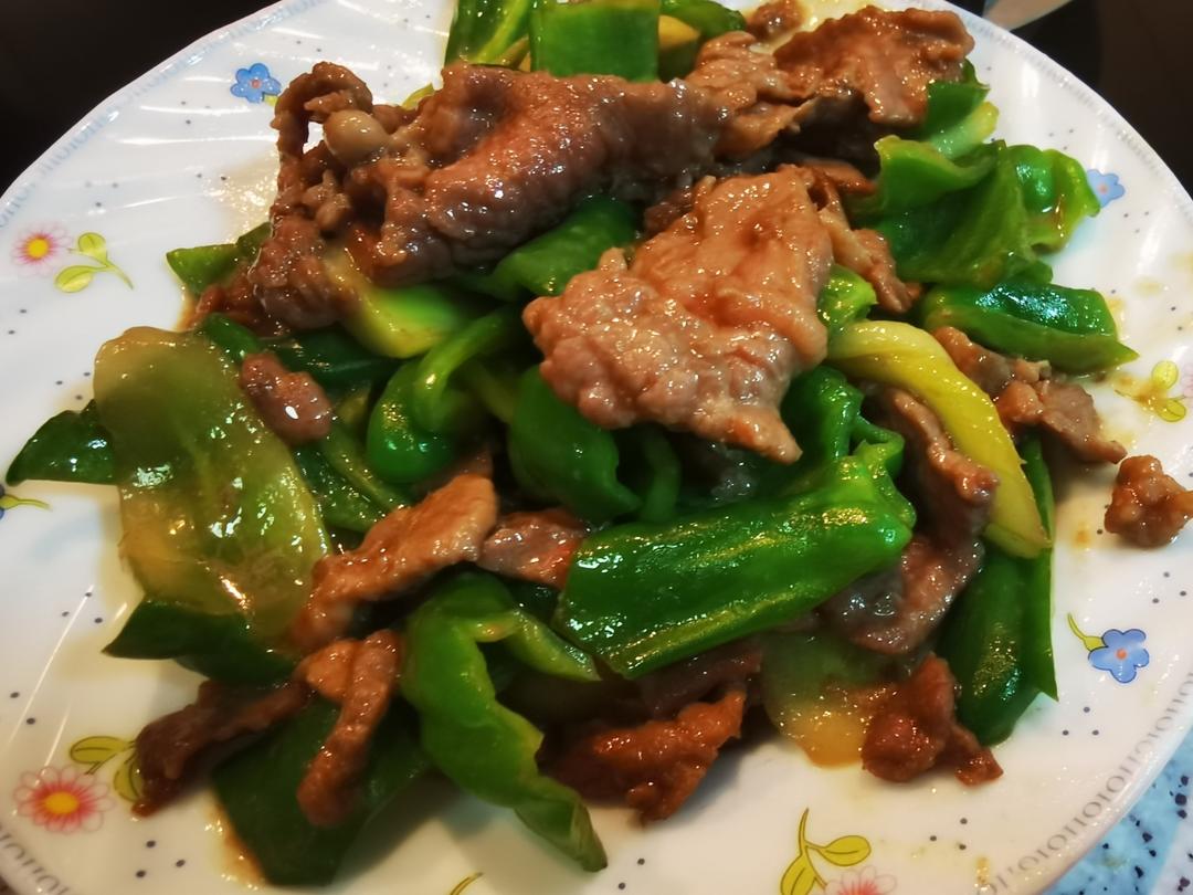 青椒炒牛肉片