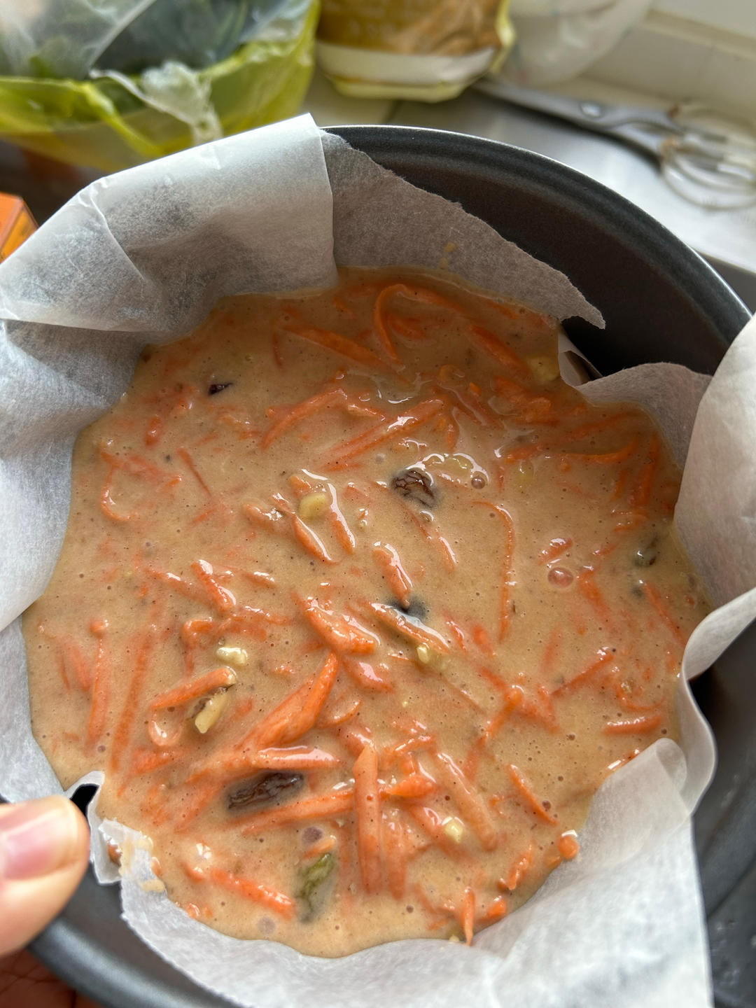 只需搅拌的胡萝卜蛋糕