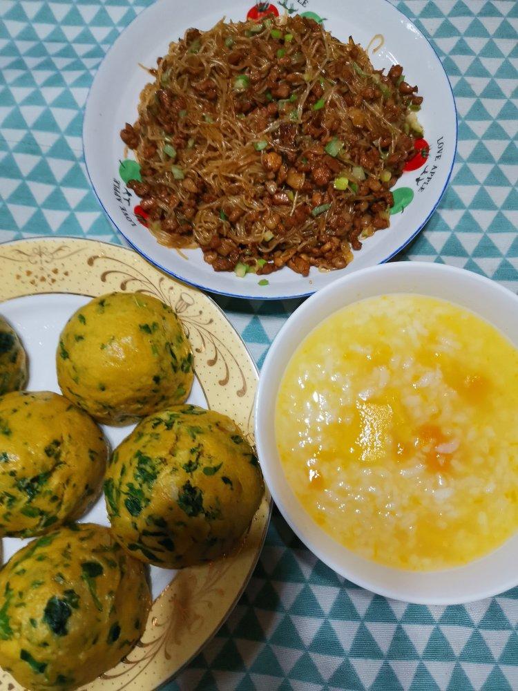 玉米面菜窝头