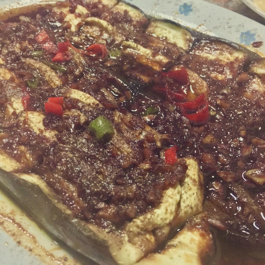 【微波炉烤茄子】