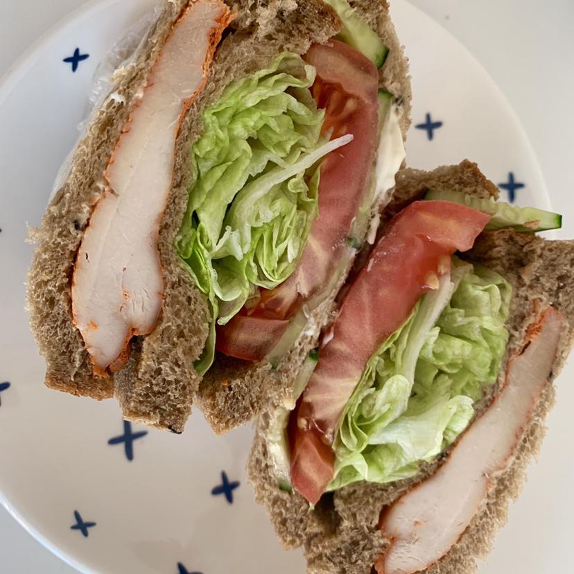 如何做超厚的沼三明治~详细tip！牛油果鸡蛋午餐肉三明治~