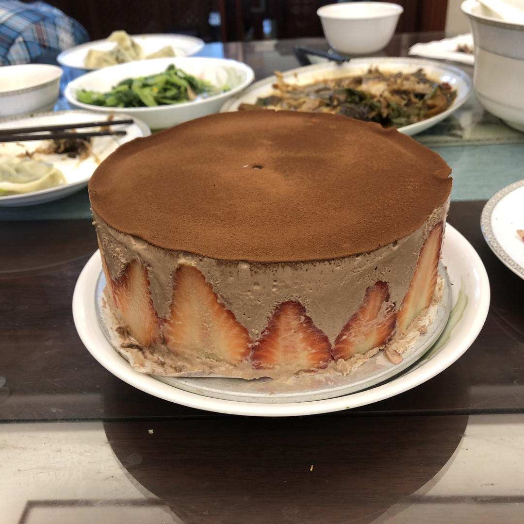 八寸可可粉巧克力戚风蛋糕