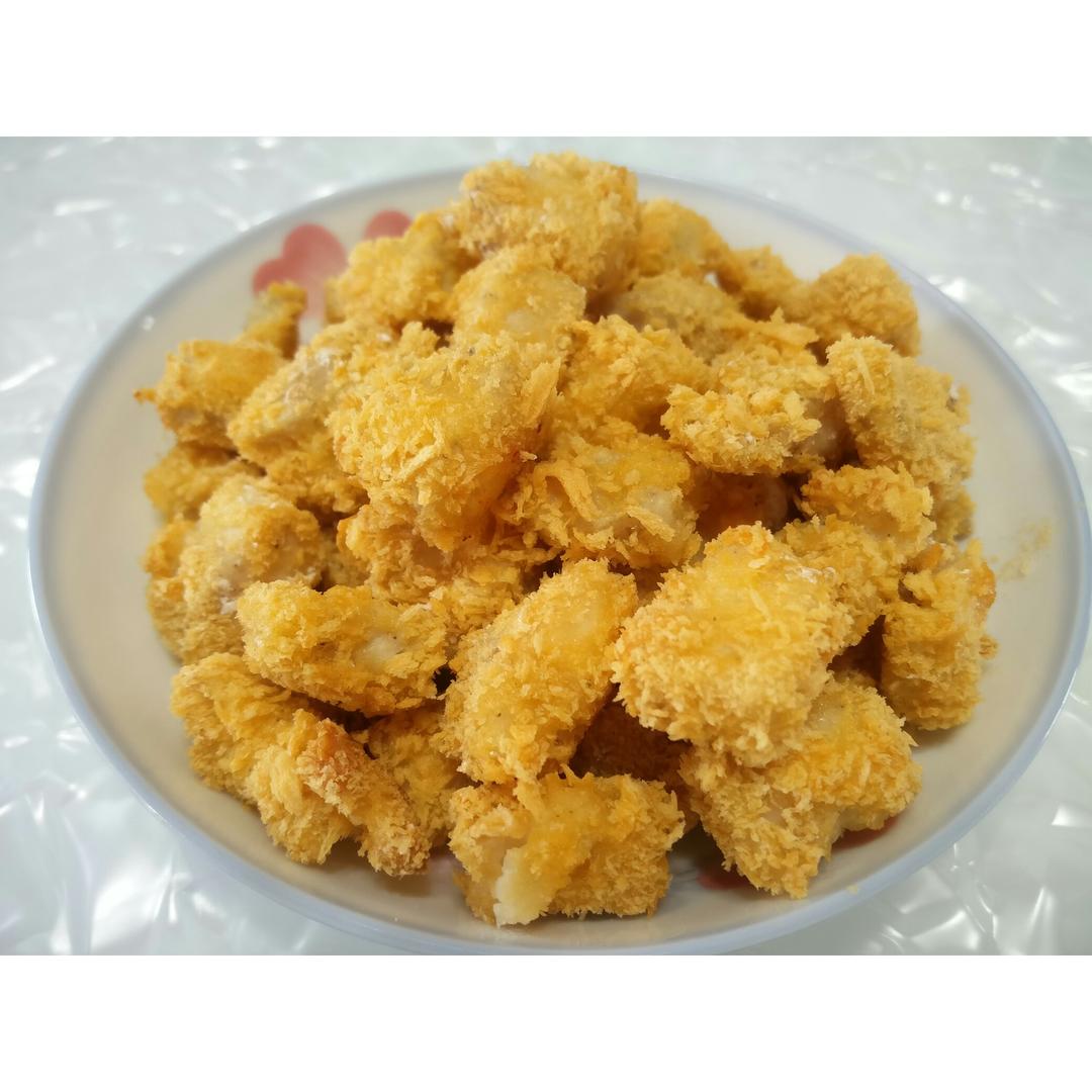 无油鸡米花 (KFC-style Chicken Popcorn)