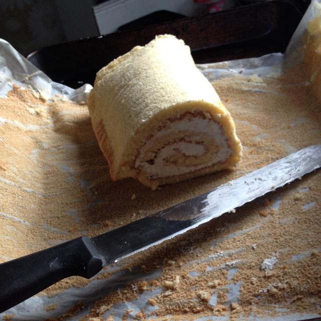 sponge cake roll 海绵蛋糕卷的做法
