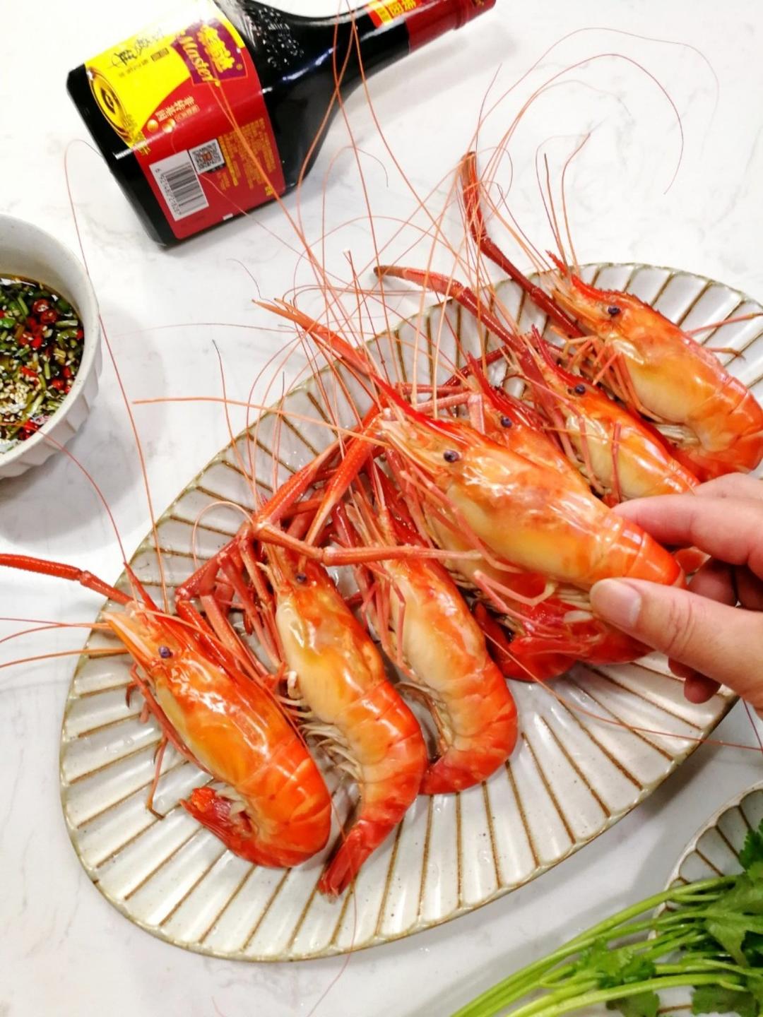 秒会的！！！鲜美水煮大虾～ 鲜 嫩 弹