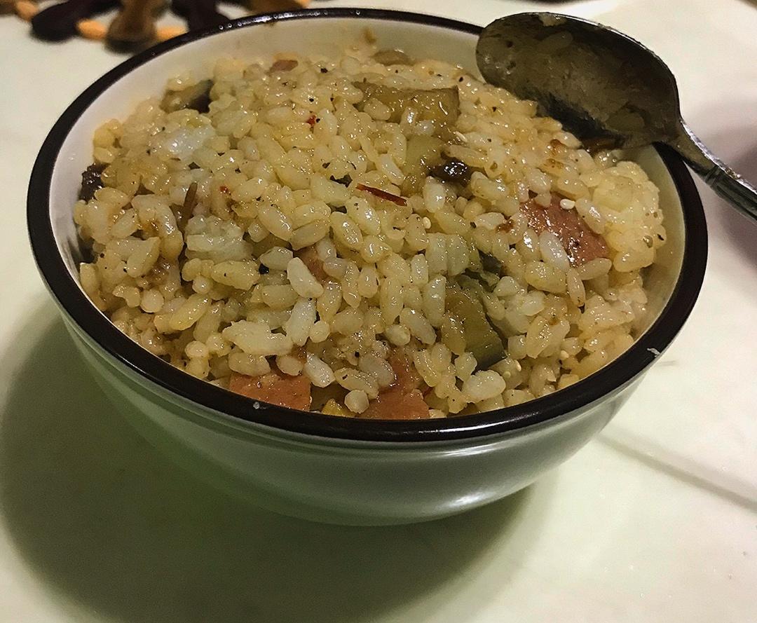 特别好吃的茄子炒饭