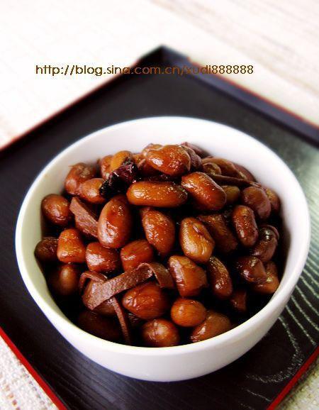 笋脯花生的做法