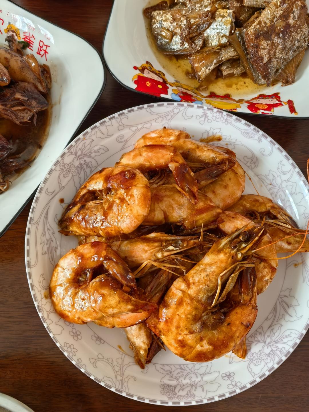 家庭版油焖大虾