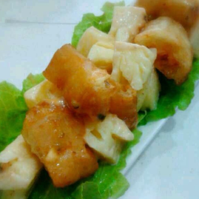 菠萝油条虾