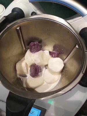 紫薯山药牛奶热饮的做法 步骤1