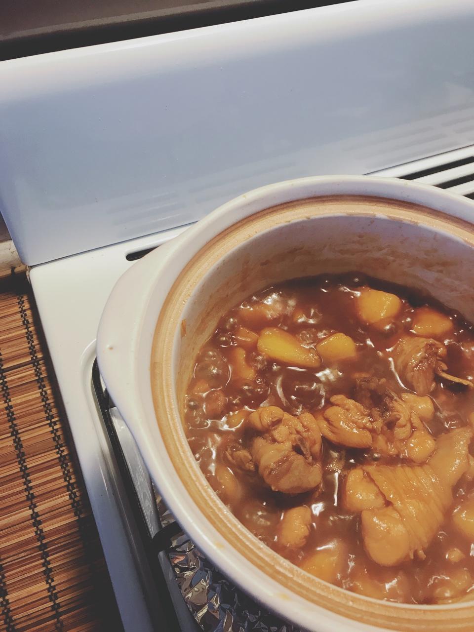 土豆焖鸡腿