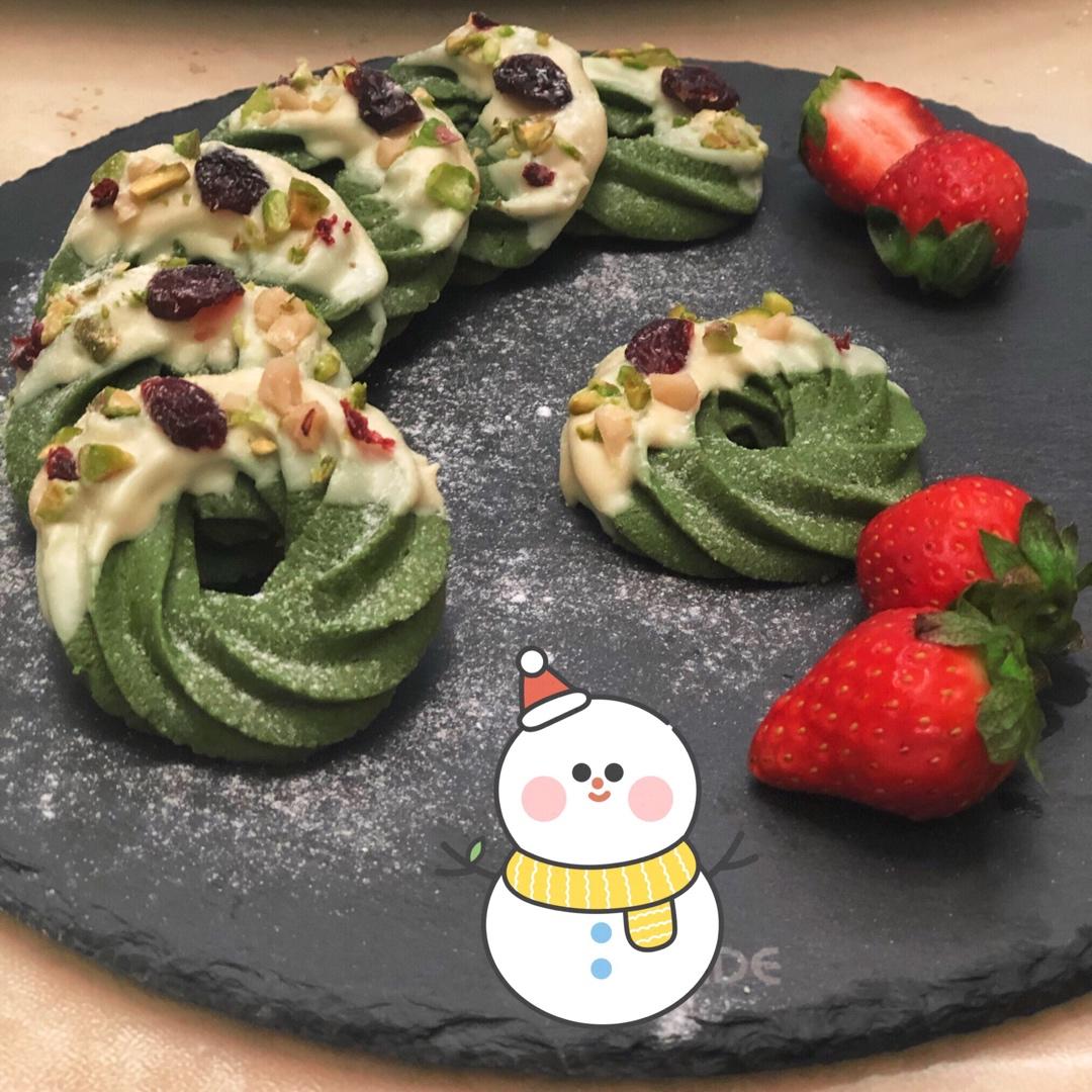 【圣诞】花环小曲奇 Christmas Wreath