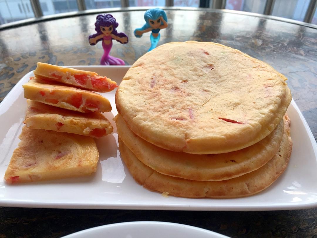 松软香嫩的西红柿鸡蛋饼