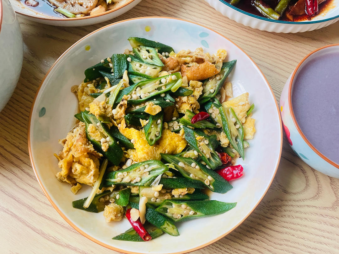 秋葵炒蛋（记录日常）