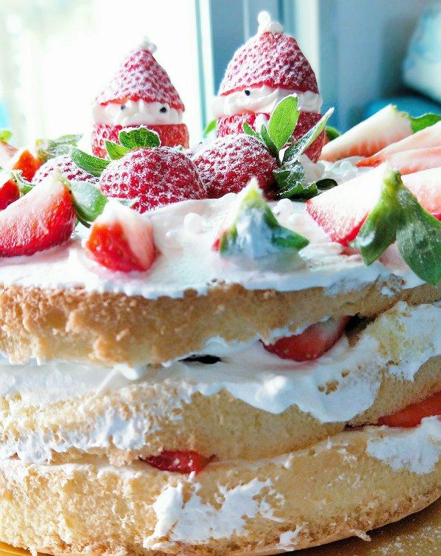 圣诞呆萌裸蛋糕