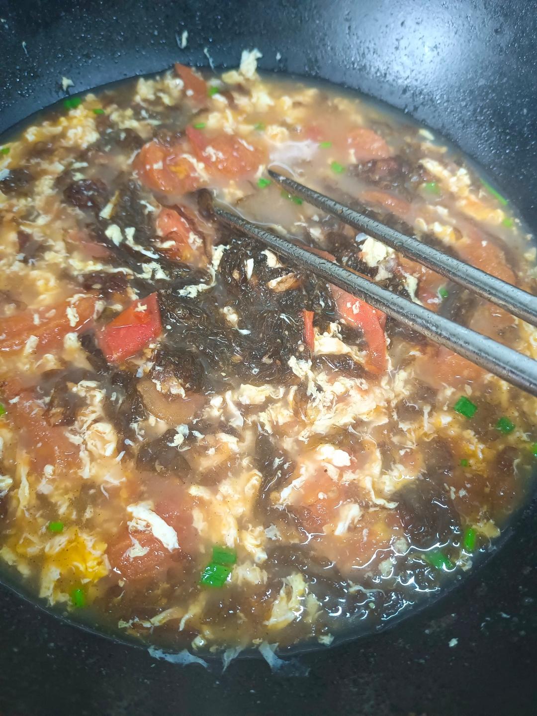 番茄紫菜鸡蛋汤