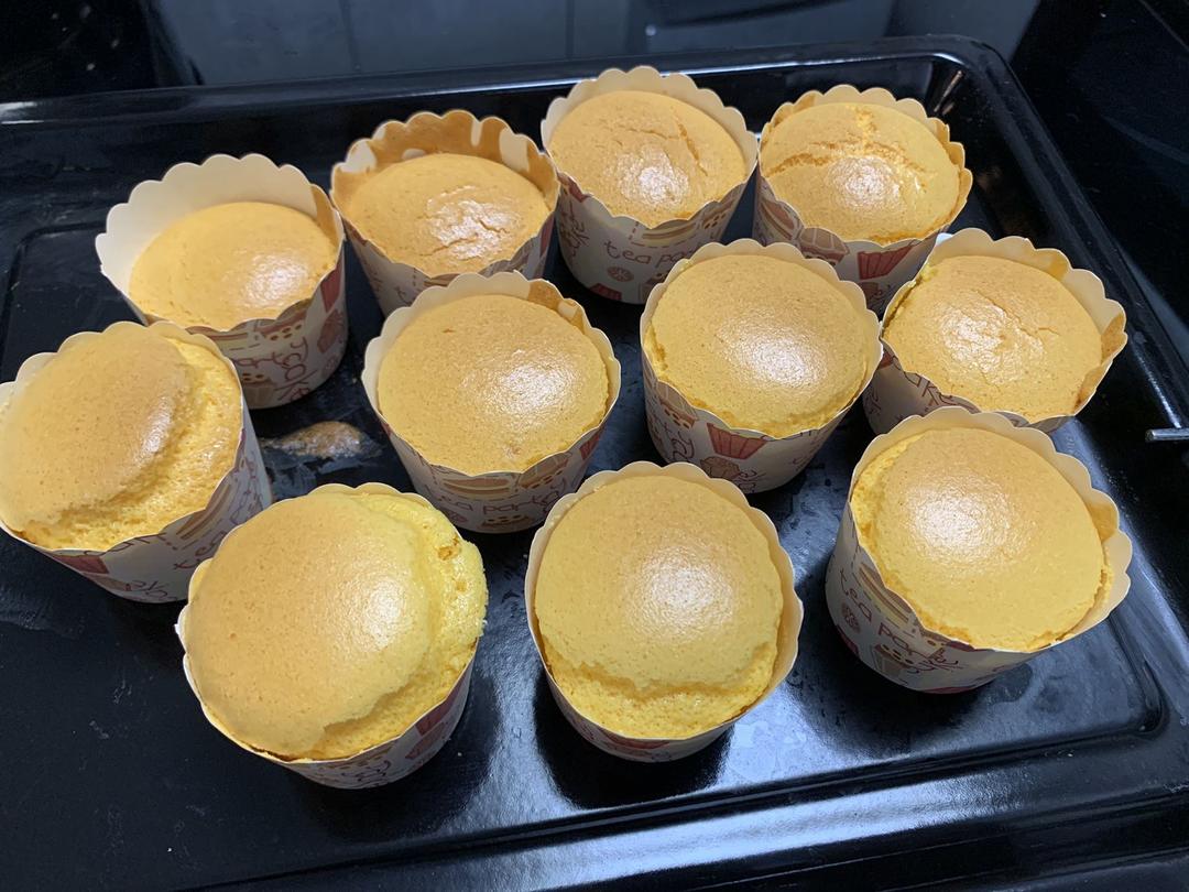 纸杯蛋糕 8寸戚风蛋糕的量