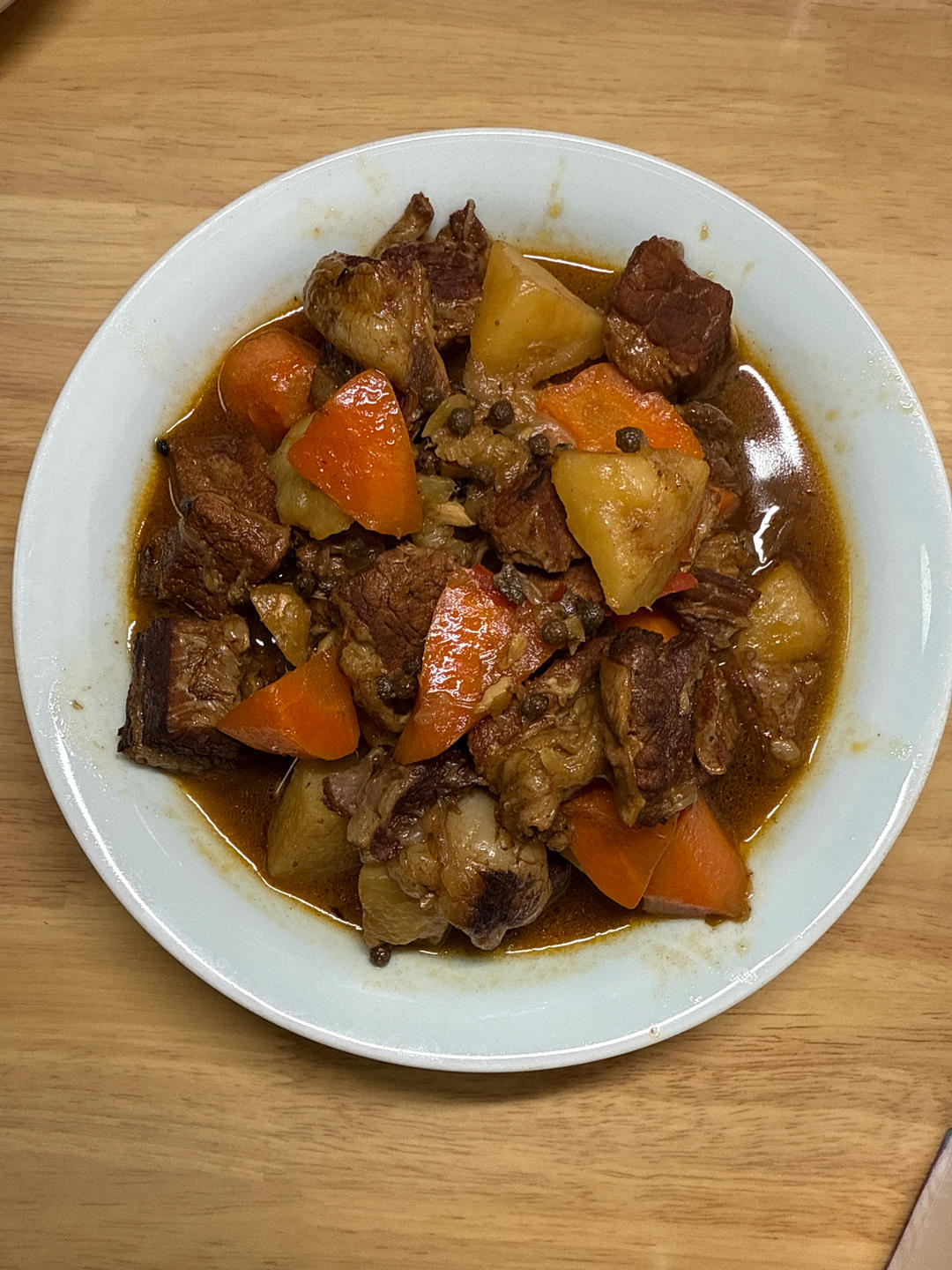 胡萝卜土豆烧牛腩