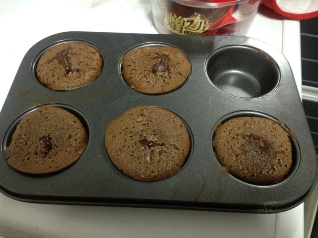 莫尼卡美食厨房：爆浆巧克力蛋糕