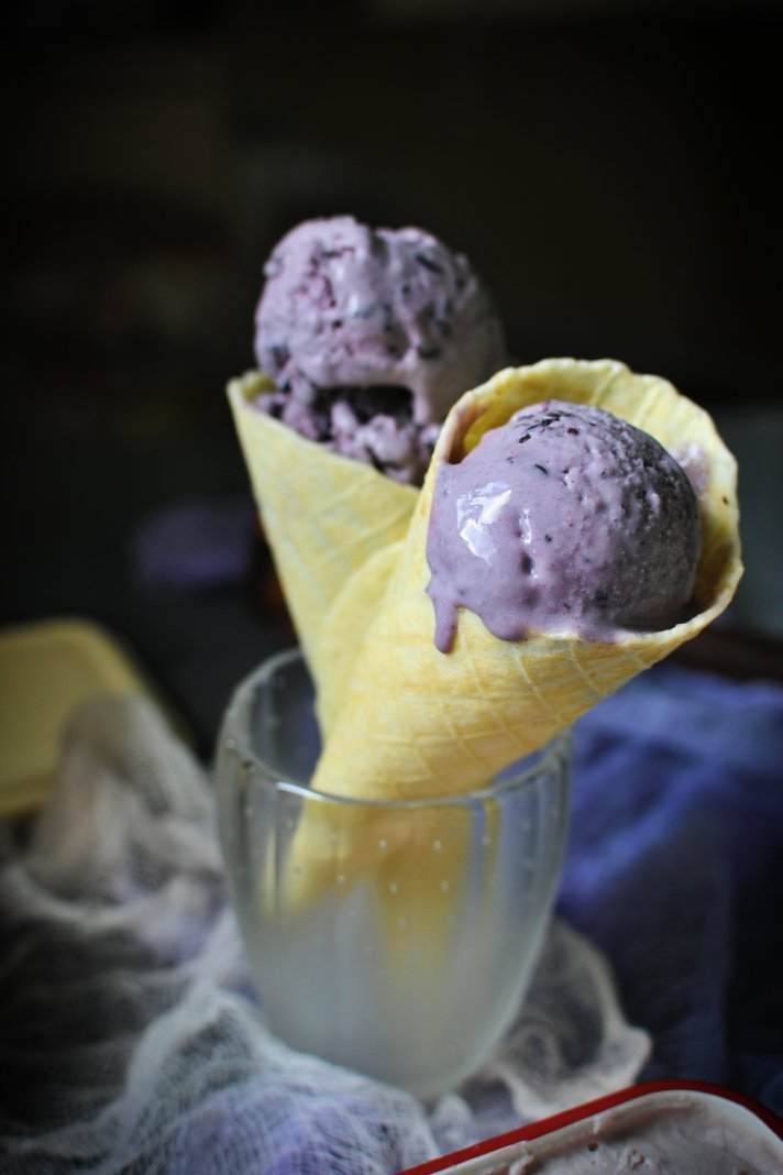 椰香紫米香芋冰淇淋