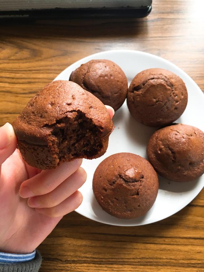 简易自制巧克力muffin的做法
