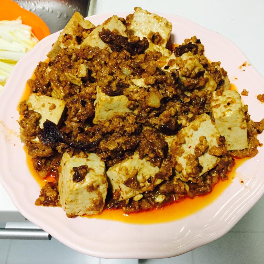 红烧肉末豆腐