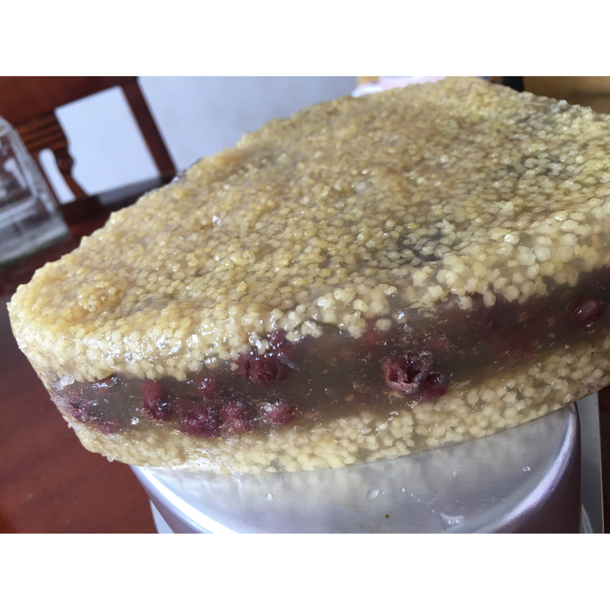 7715做的红豆小米杂粮糕