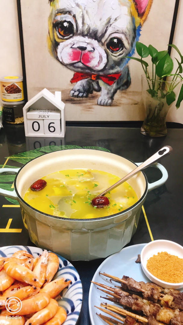 猪肚山药汤【7月北鼎珐琅铸铁锅食谱】