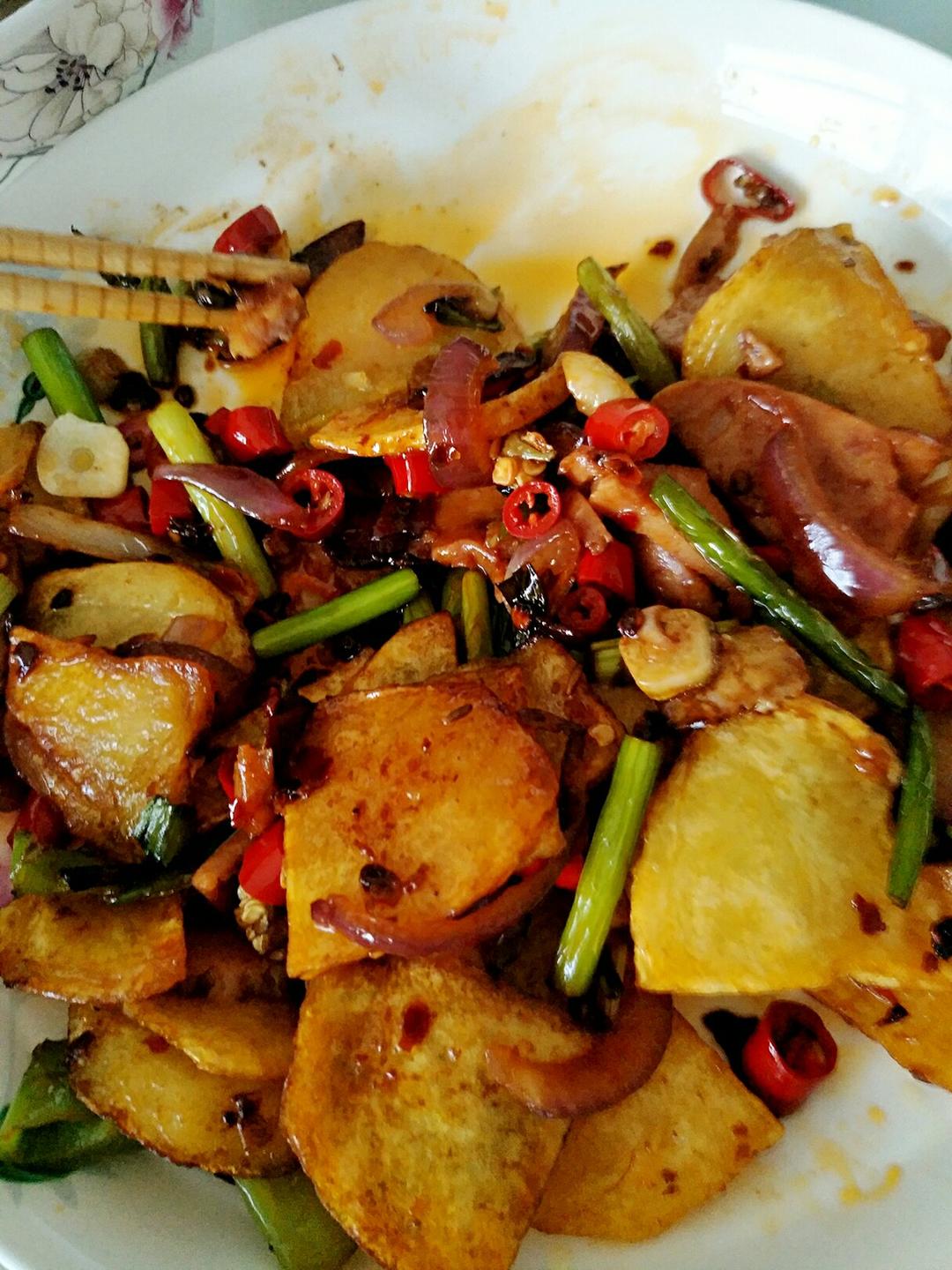 干锅土豆片