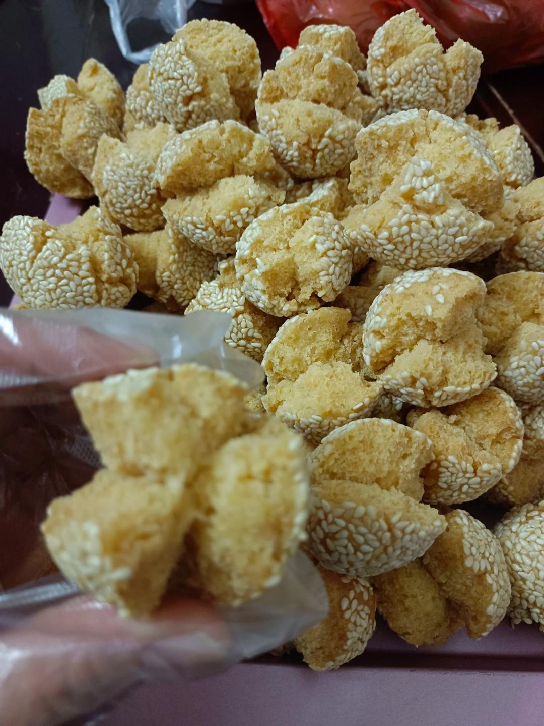 从外酥到内的【开口笑做法】