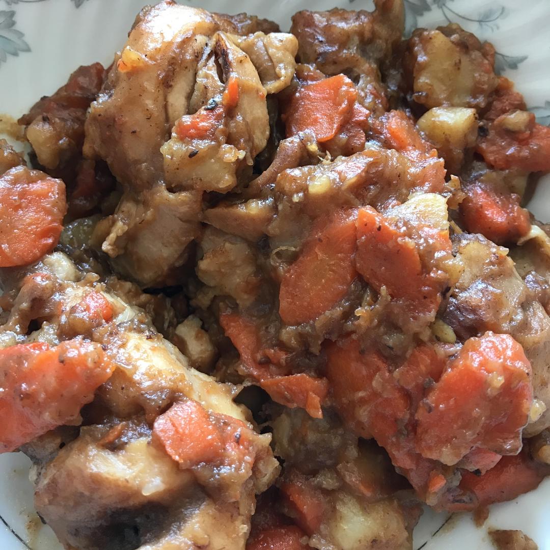 土豆焖鸡腿