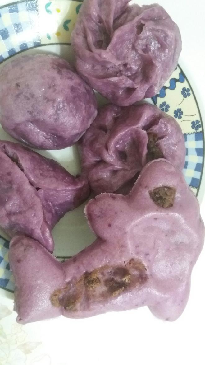 紫薯红豆包的做法