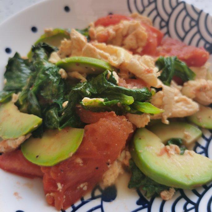 牛油果炒着吃，要上天～