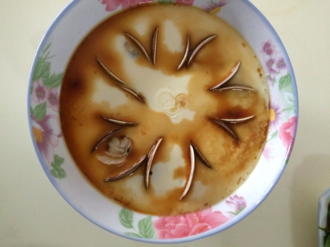 超滑嫩的蛤蜊炖蛋