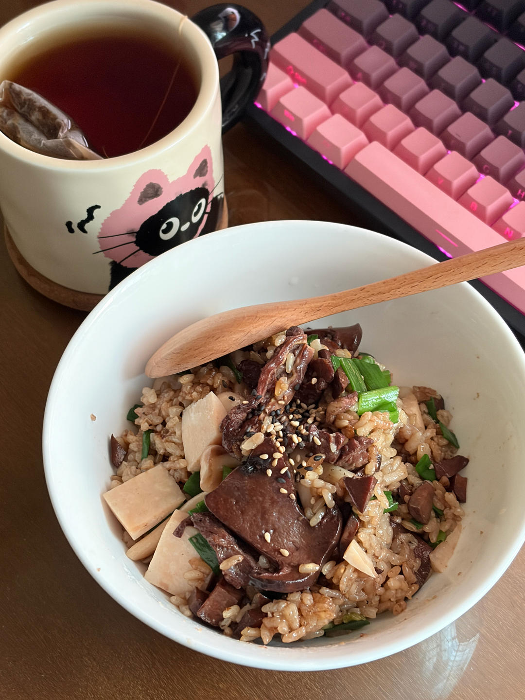 简单好吃的牛肝菌焖饭