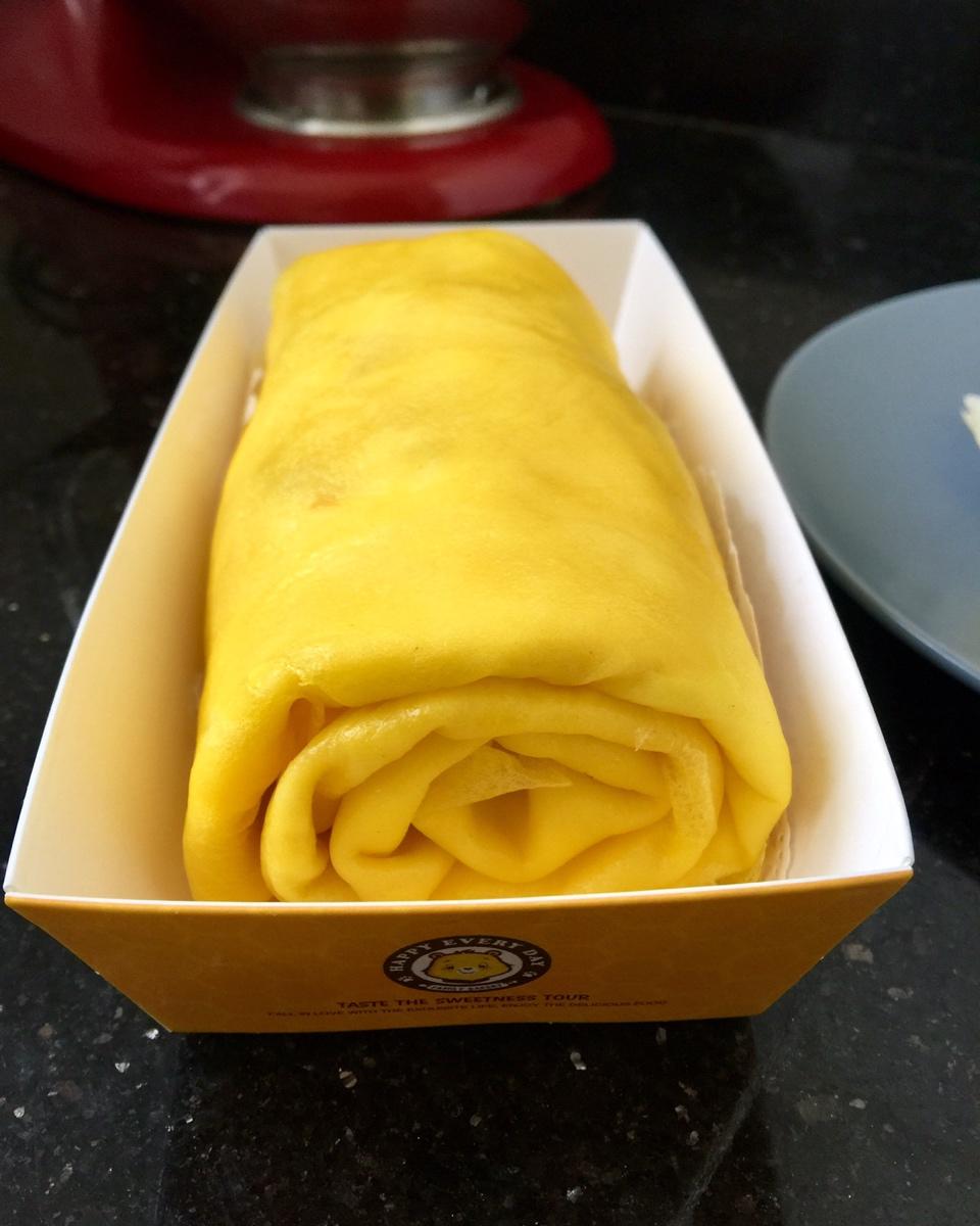 千层毛巾卷，原味、抹茶、巧克力三种口味