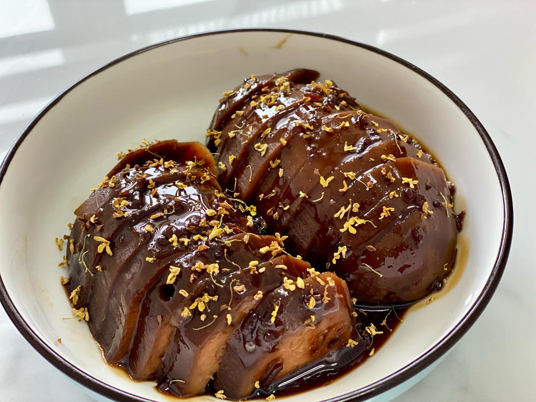 桂花糯米糖藕（上色技巧）