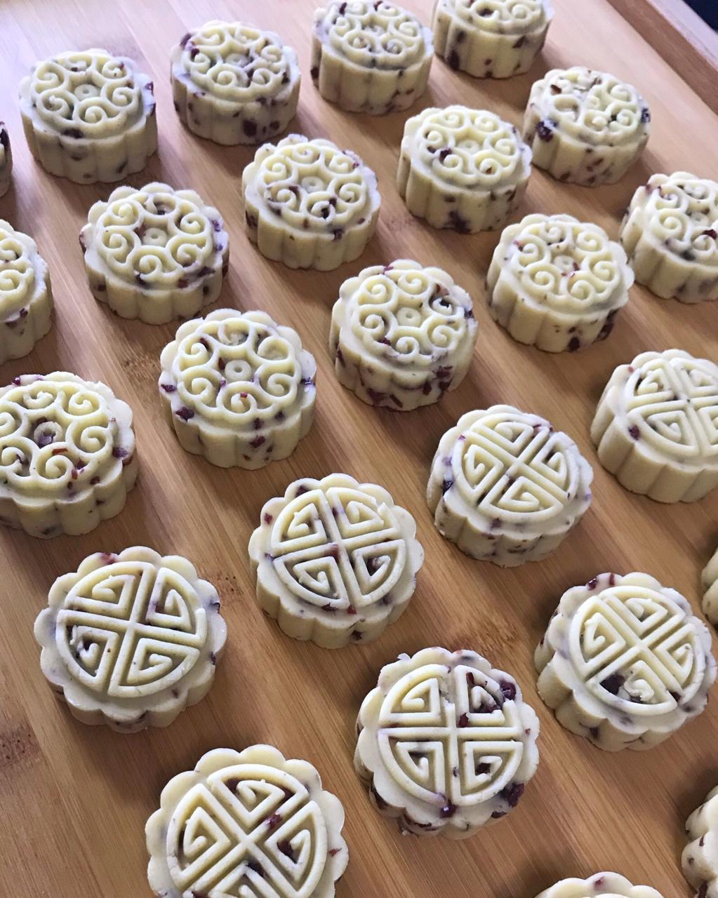 蔓越莓绿豆糕
