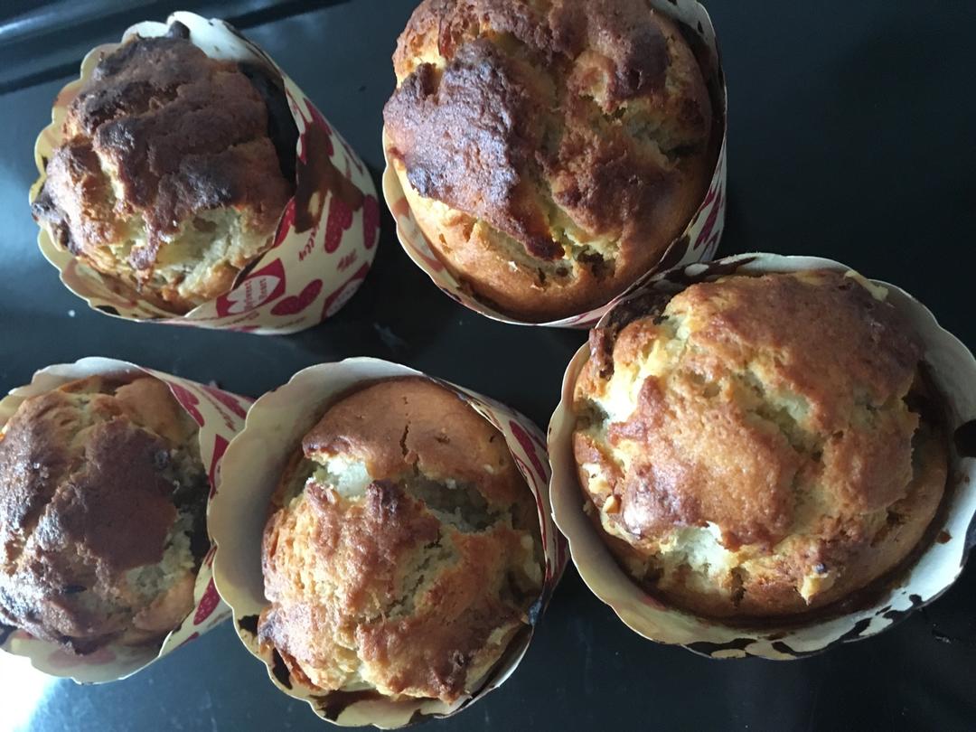 快手香蕉纸杯蛋糕