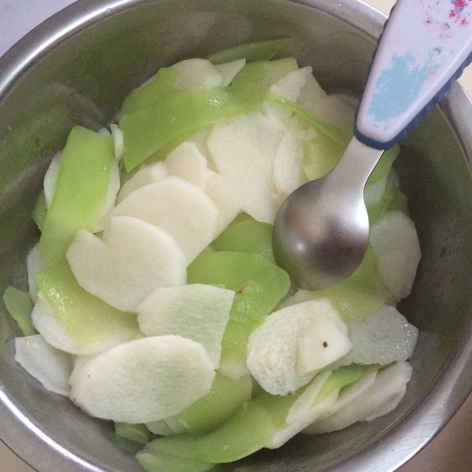 老丁的私房菜-清炒山药