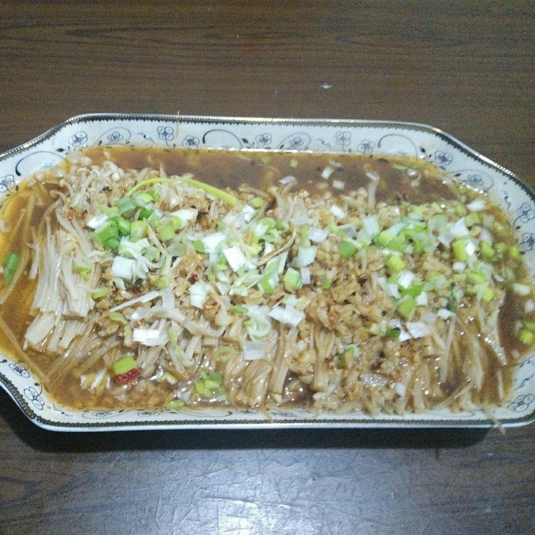 蒜蓉蒸金针菇