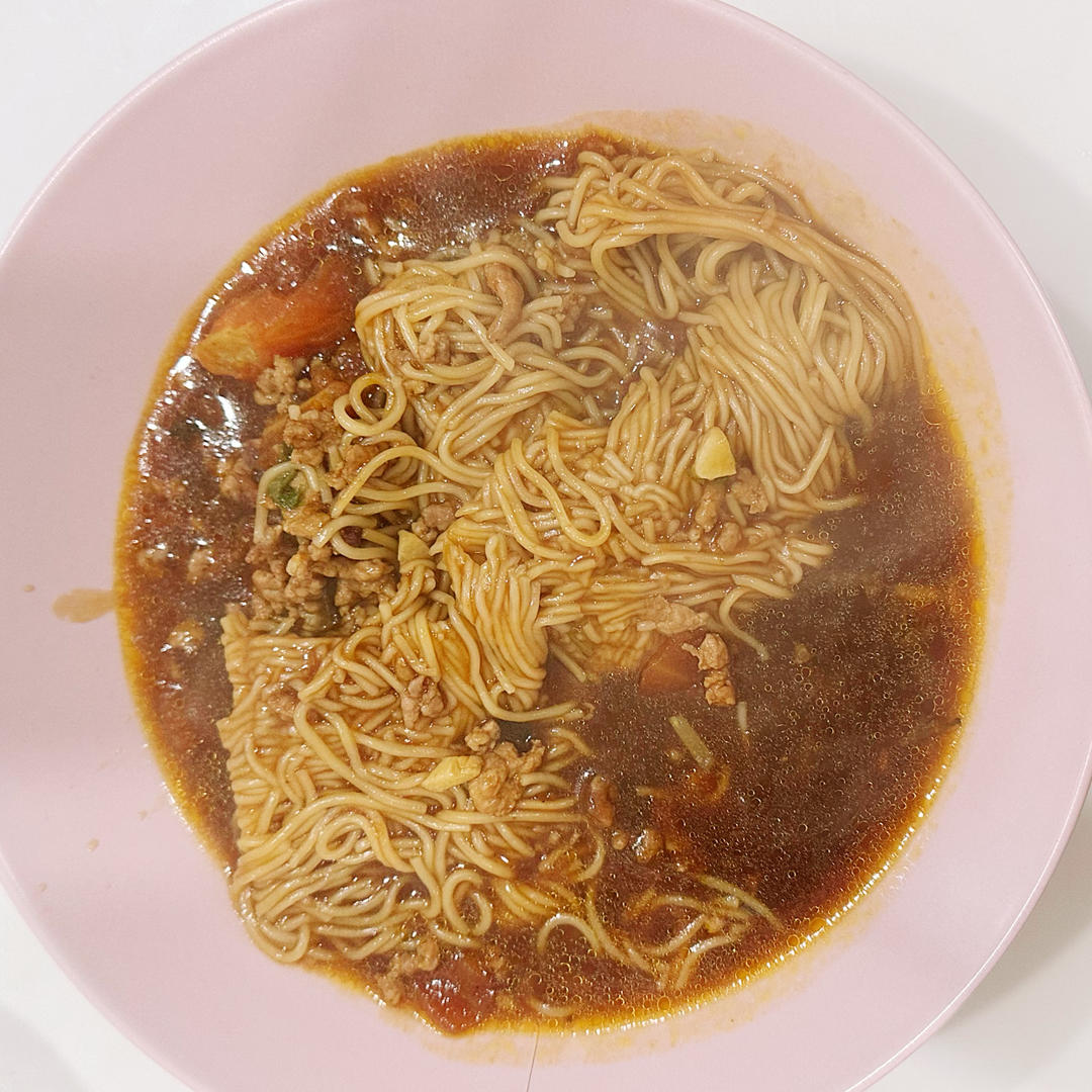 🍅西红柿肉末🍆茄子焖面🍜含泪吃了两大碗