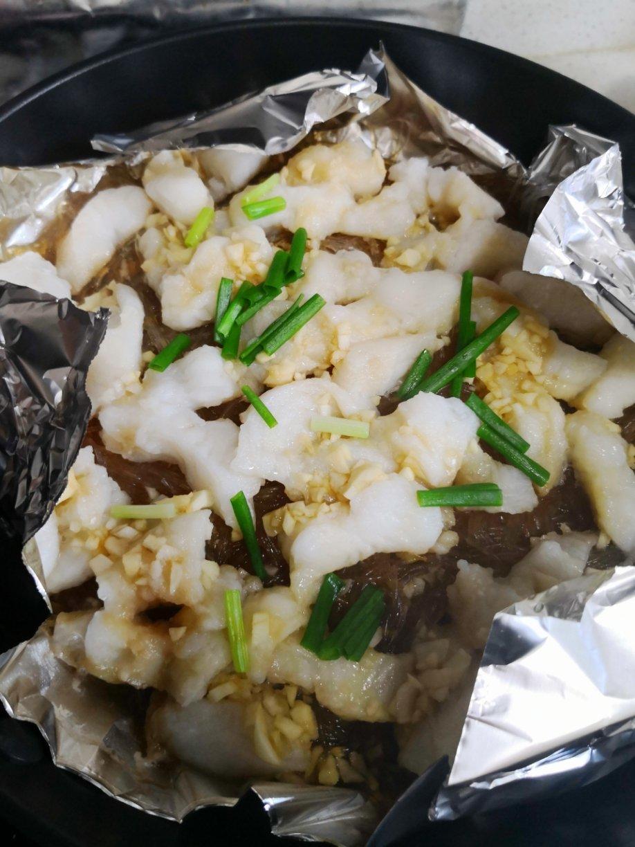 么么哒728做的蒜香粉丝巴沙鱼