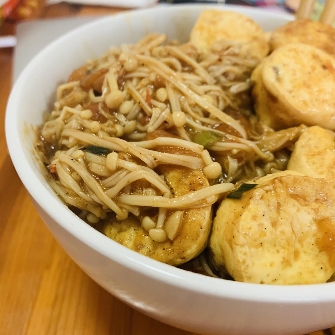 番茄金针菇日本豆腐